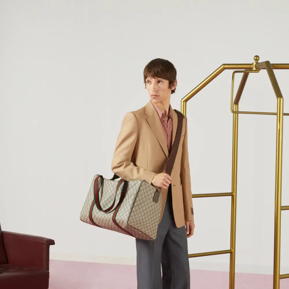 Túi Gucci GG Tender Medium Tote Bag 'Beige Ebony' 763287-FACHL-8844 - Ảnh 14
