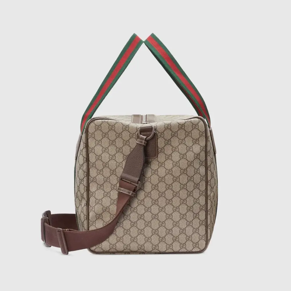Túi Gucci Large Duffle Bag With Web 'Beige Ebony' 758664-FACK7-9768 - Ảnh 4