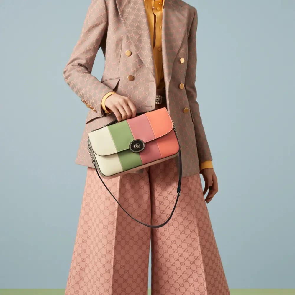 Túi Gucci Petite GG Small Shoulder Bag 'Multicolour' 739721-AACCD-9052 - Ảnh 7