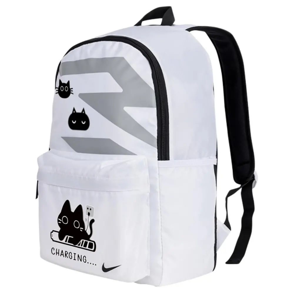 Alternative view of Balo Nike Polyester Backpack Unisex 'White' N32433014GS-001