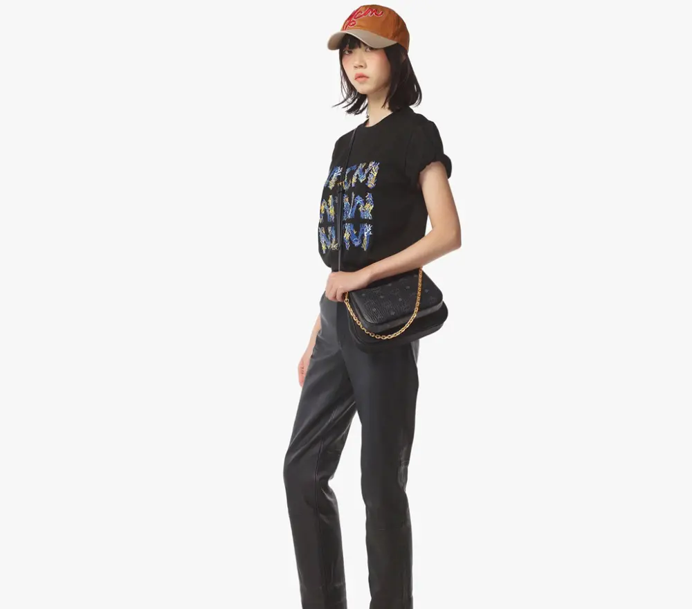 Túi MCM Aren Duo Hobo 'Black' MWHFSTA10BK001 - Ảnh 5