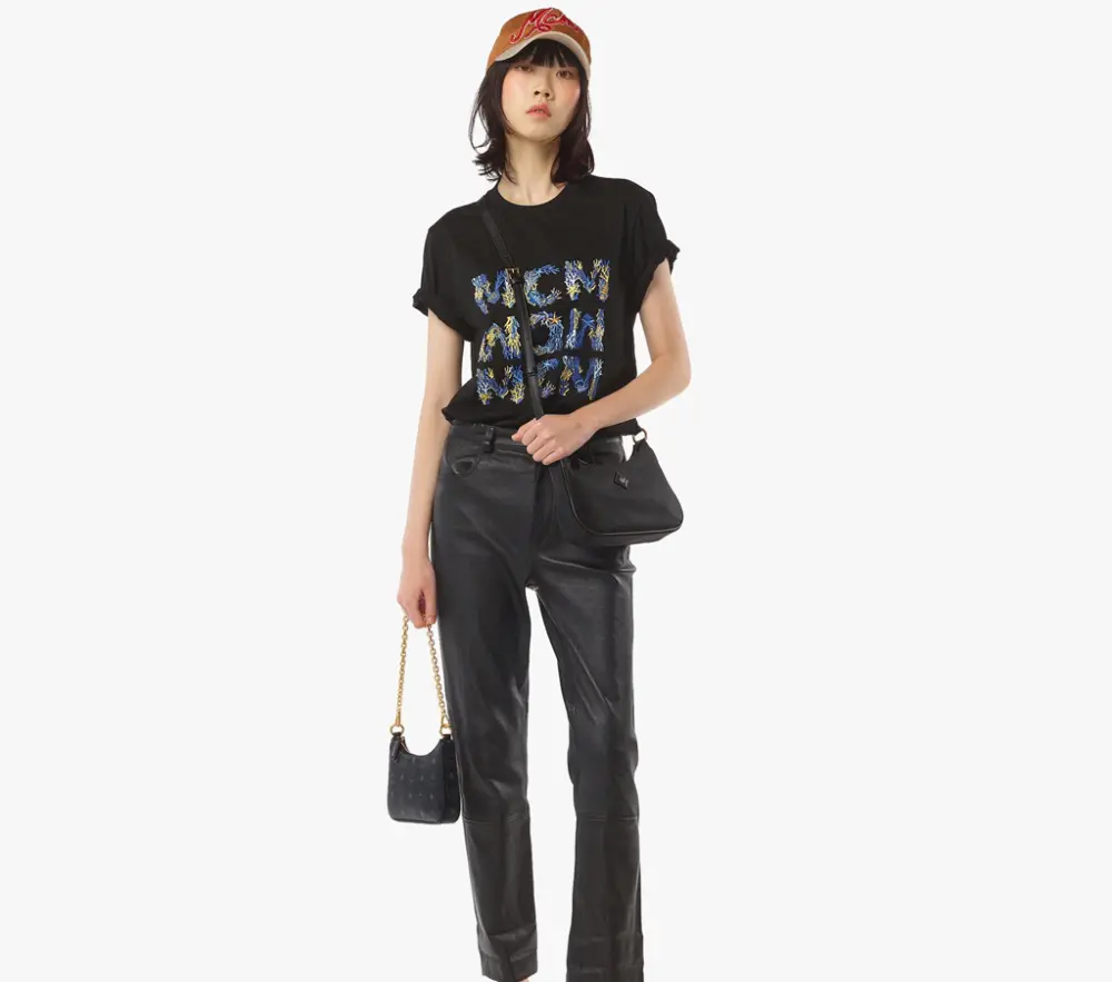 Túi MCM Aren Duo Hobo 'Black' MWHFSTA10BK001 - Ảnh 4
