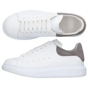 Giày Alexander McQueen Oversized Sneaker ‘Lead Crocodile’ 625162-WHZ4K-9597 - Ảnh 4