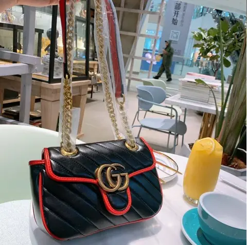Túi Gucci GG Marmont Shoulder Bag 'Black' 443497-0OLFX-8277 - Ảnh 5