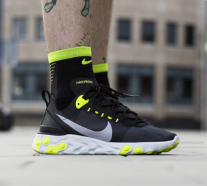 Alternative view of Giày Nike React Element 55 ‘Black Volt’ BQ6166-001