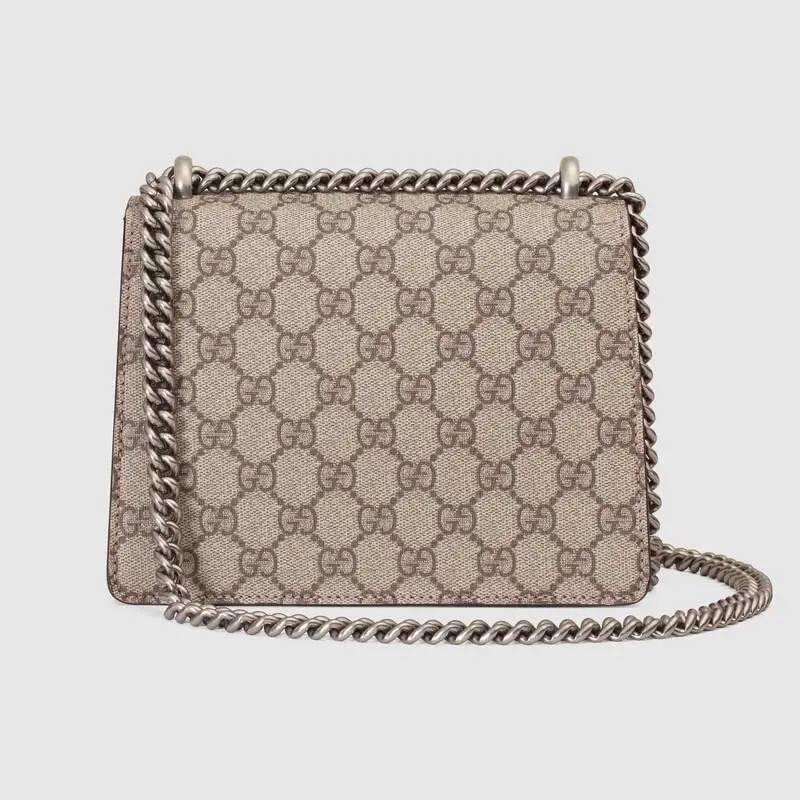 Túi Gucci GG Supreme Dionysus Mini Bag With Red Detail 421970-KHNRN-8698 - Ảnh 4