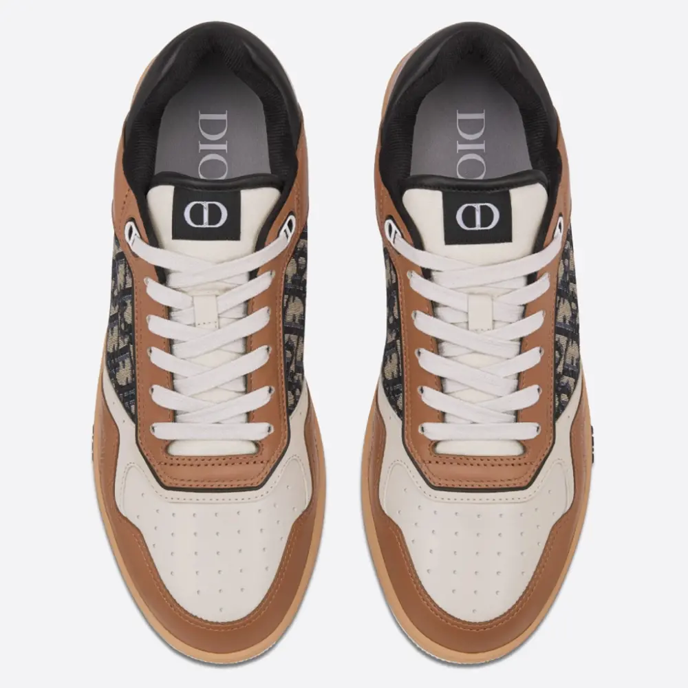 Giày Dior B27 Low Top Smooth Calfskin 'Coffee Black' 3SN272ZIR-H761 - Ảnh 2