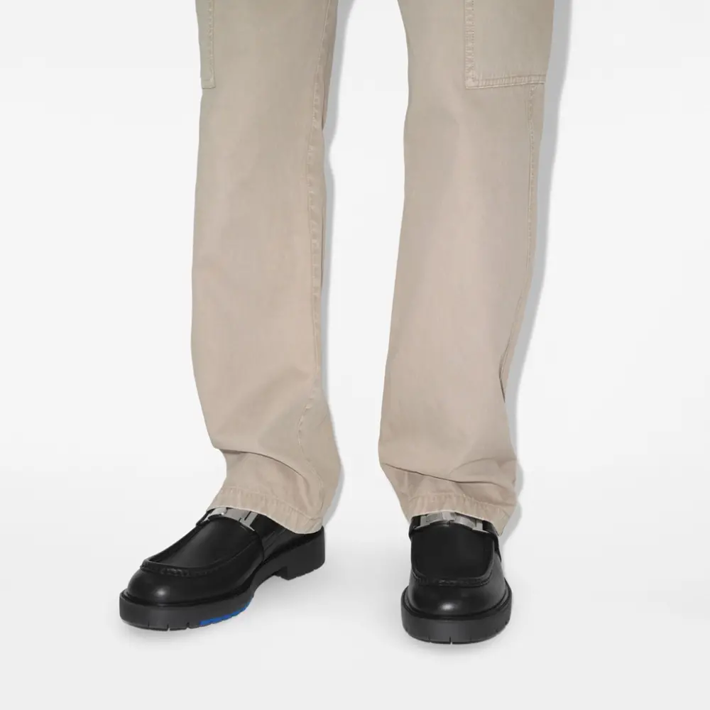 Alternative view of Giày Burberry Leather Raft Loafers 'Black' 81015341