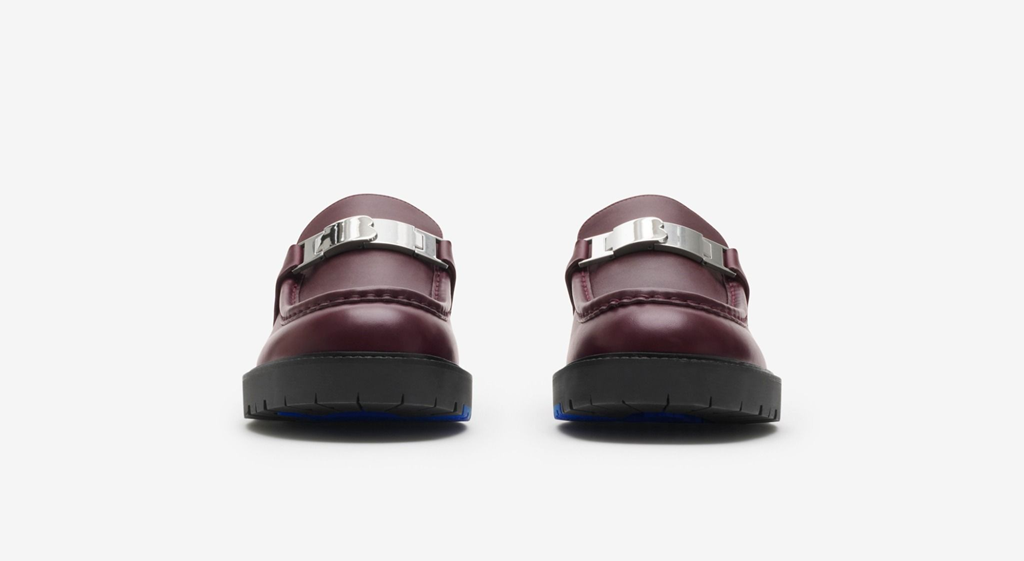 Giày Burberry Leather Raft Loafers 'Beet' 81026941 - Ảnh 4