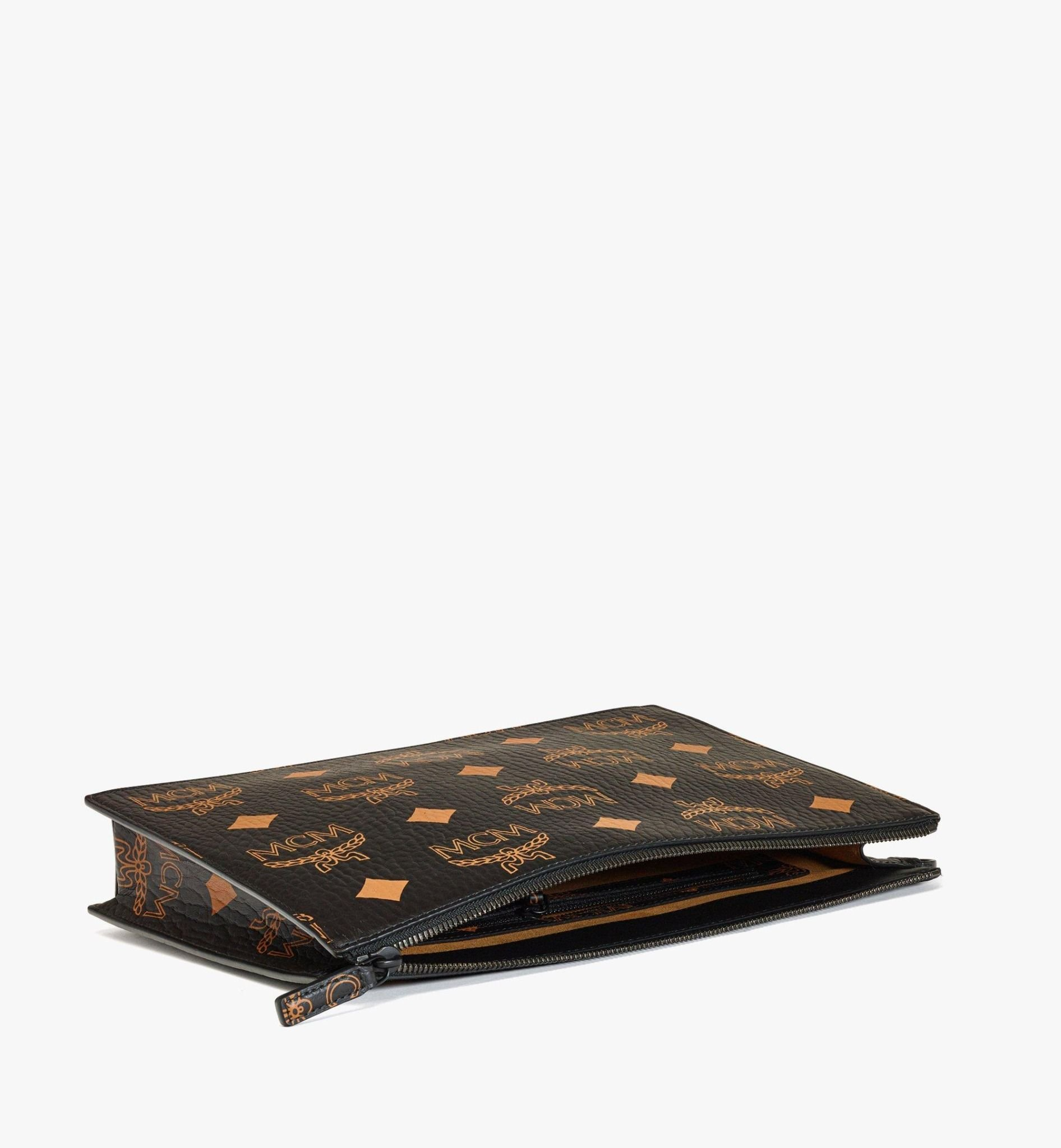 Alternative view of Túi MCM Aren Wristlet Zip Pouch 'Black' MXZDATA01BK001