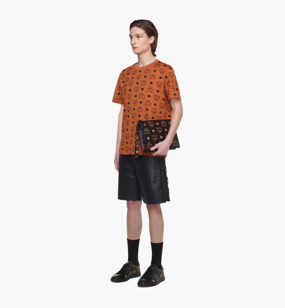 Túi MCM Aren Wristlet Zip Pouch 'Black' MXZDATA01BK001 - Ảnh 4