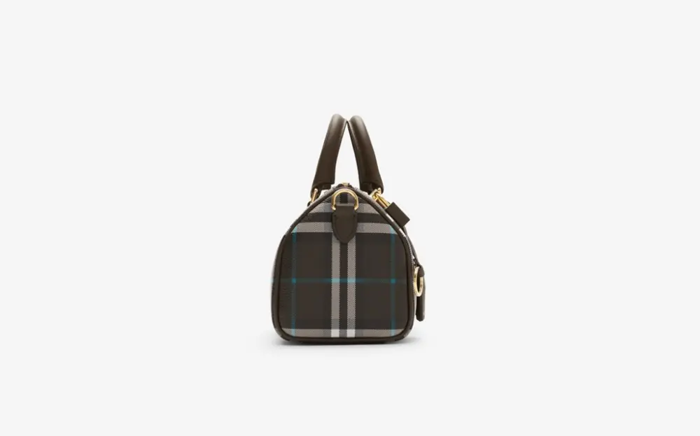 Túi Burberry Mini Check Bowling Bag 'Snug' 81082621 - Ảnh 3