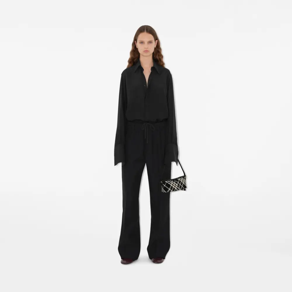 Alternative view of Túi Burberry Check Mini Bag 'Black Calico' 80952951