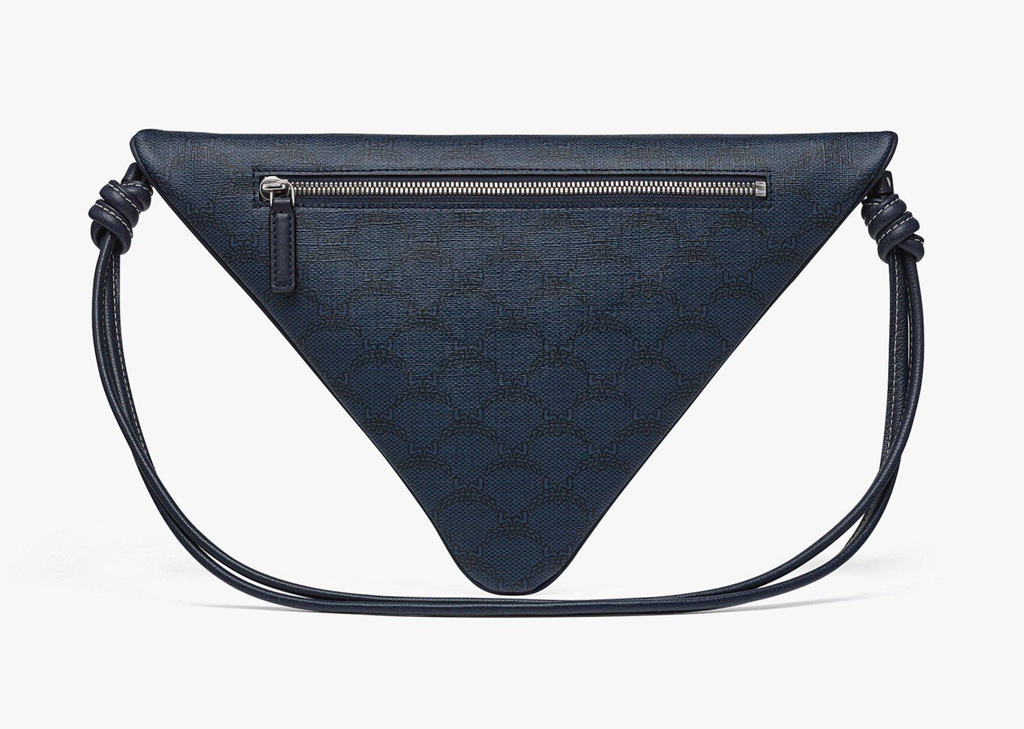 Túi MCM Himmel Triangle Pouch 'Blue' MXZESAC06VC001 - Ảnh 4