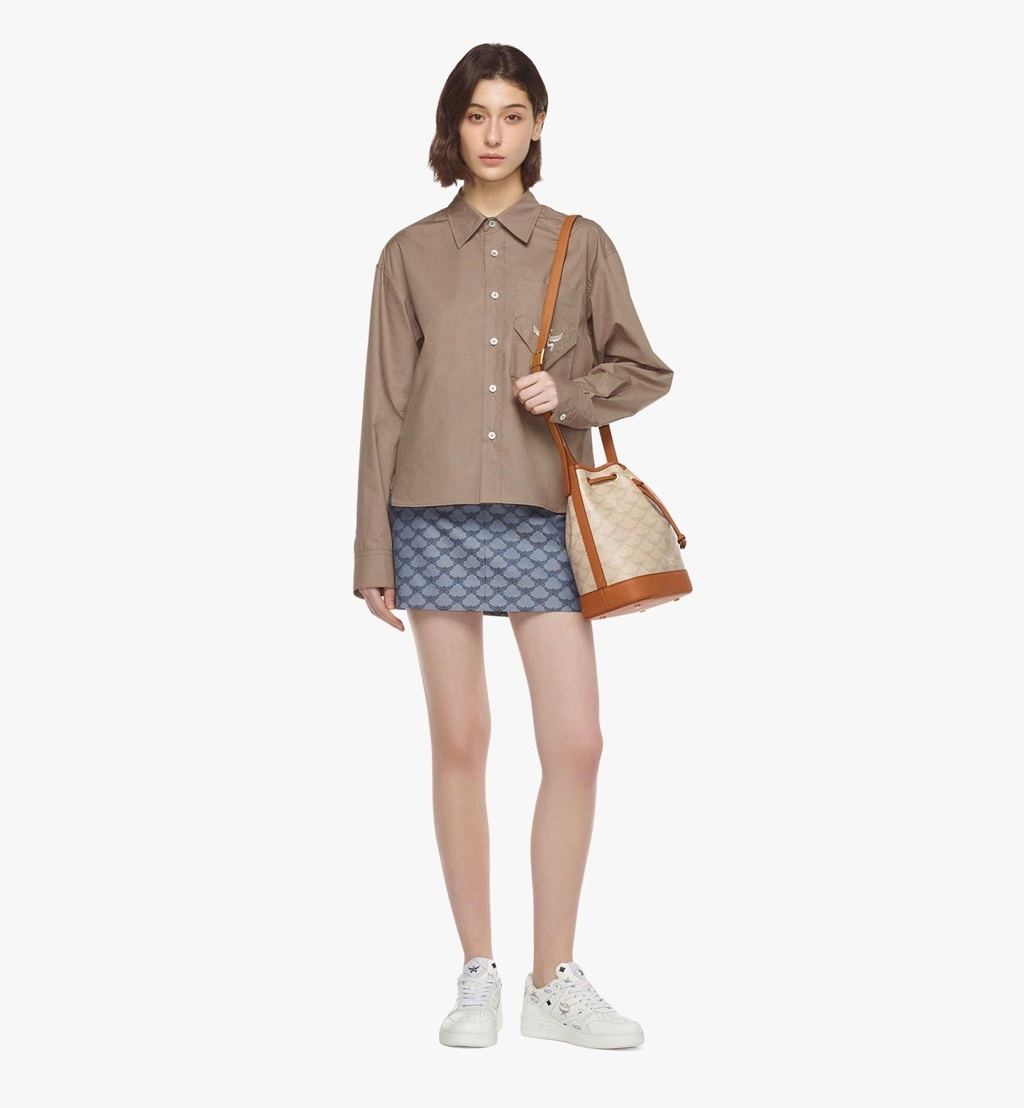 Alternative view of Túi MCM Himmel Drawstring Bag 'Beige' MWDESAC01I9001