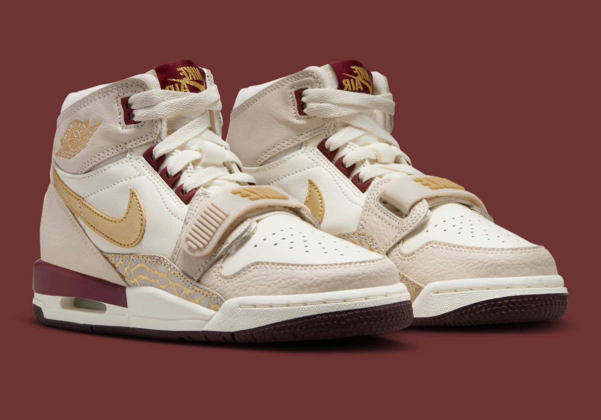 Alternative view of Giày Nike Air Jordan Legacy 312 GS Year Of The Snake ‘Burgundy Tint’ IB4914-161