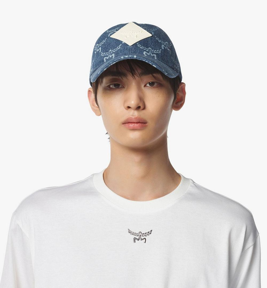 Alternative view of Mũ MCM Lauretos Denim Cap 'Indigo' MECEAMM02LI001
