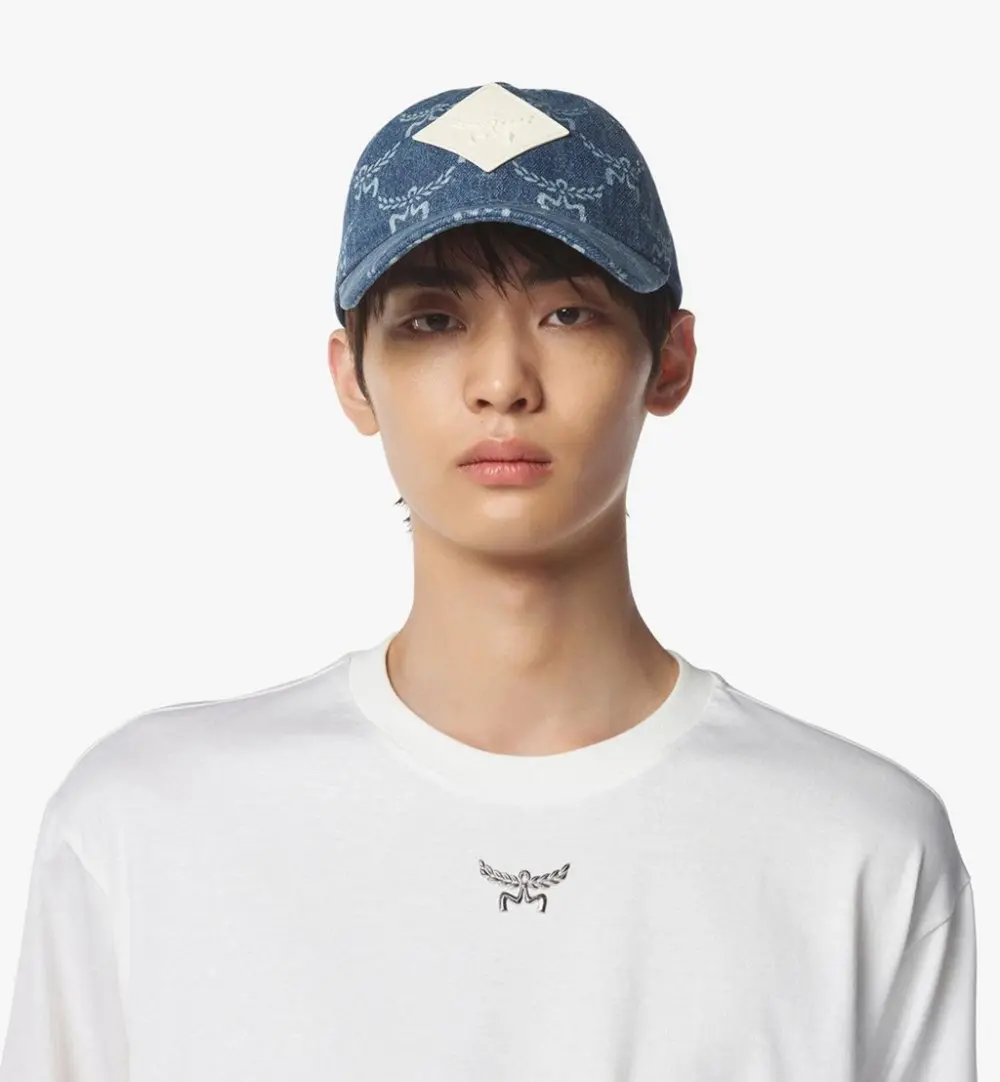 Alternative view of Mũ MCM Lauretos Denim Cap 'Indigo' MECEAMM02LI001