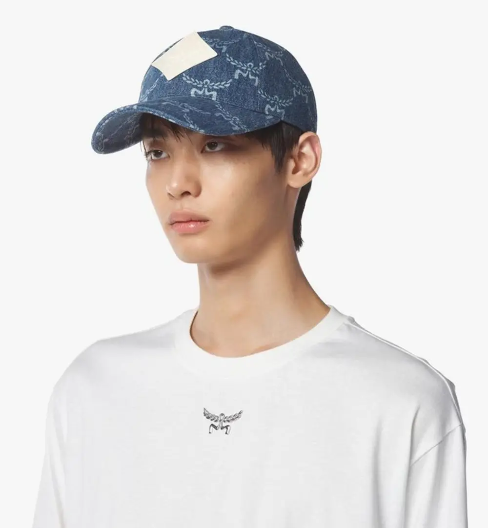 Mũ MCM Lauretos Denim Cap 'Indigo' MECEAMM02LI001 - Ảnh 4
