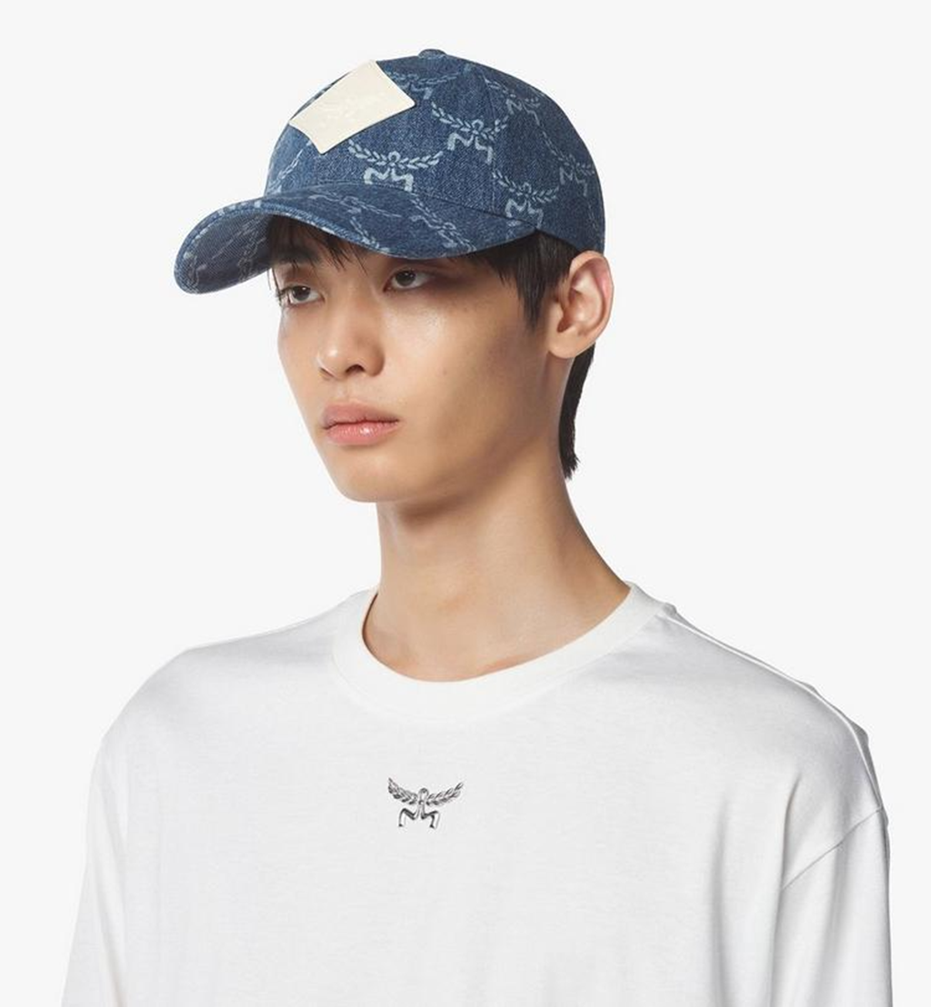 Mũ MCM Lauretos Denim Cap 'Indigo' MECEAMM02LI001 - Ảnh 4