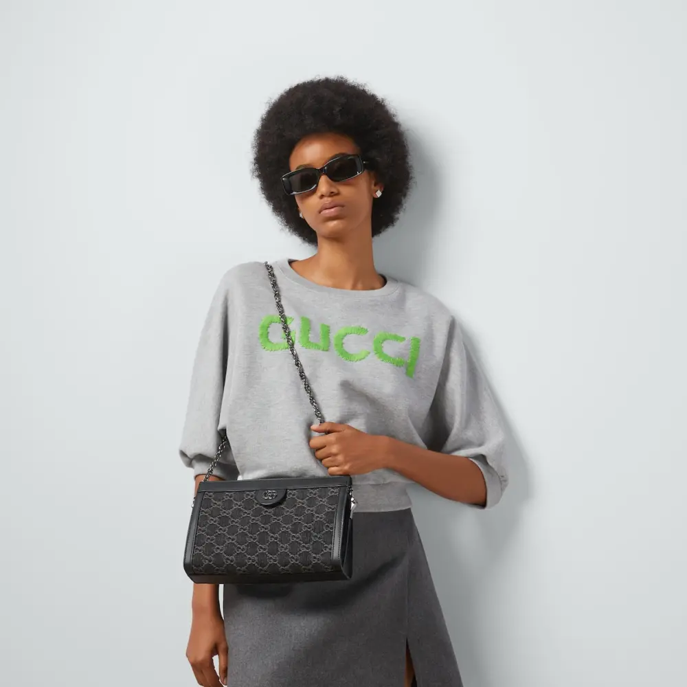 Túi Gucci Ophidia GG Small Shoulder Bag 'Black' 503877-FAC2F-8450 - Ảnh 9