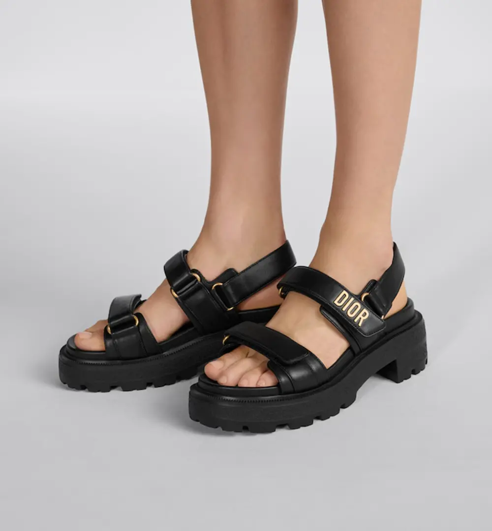 Alternative view of Dép Dior Dioract Platform Sandal 'Black' KCO016LAB-S900
