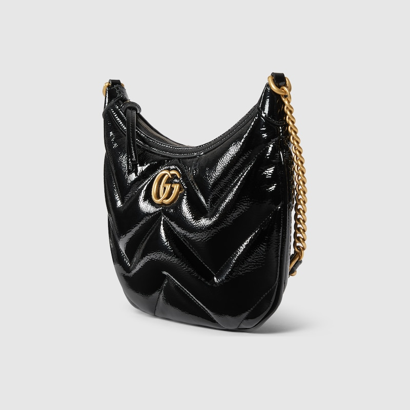 Túi Gucci GG Marmont Small Shoulder Bag 'Black Patent' 777263-0AABA-1000 - Ảnh 3