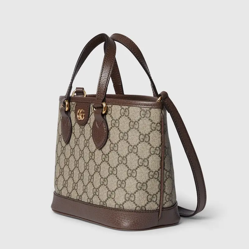 Túi Nữ Gucci Ophidia Mini Tote Bag 'Beige Brown' 811716-K9GSG-8358 - Ảnh 2