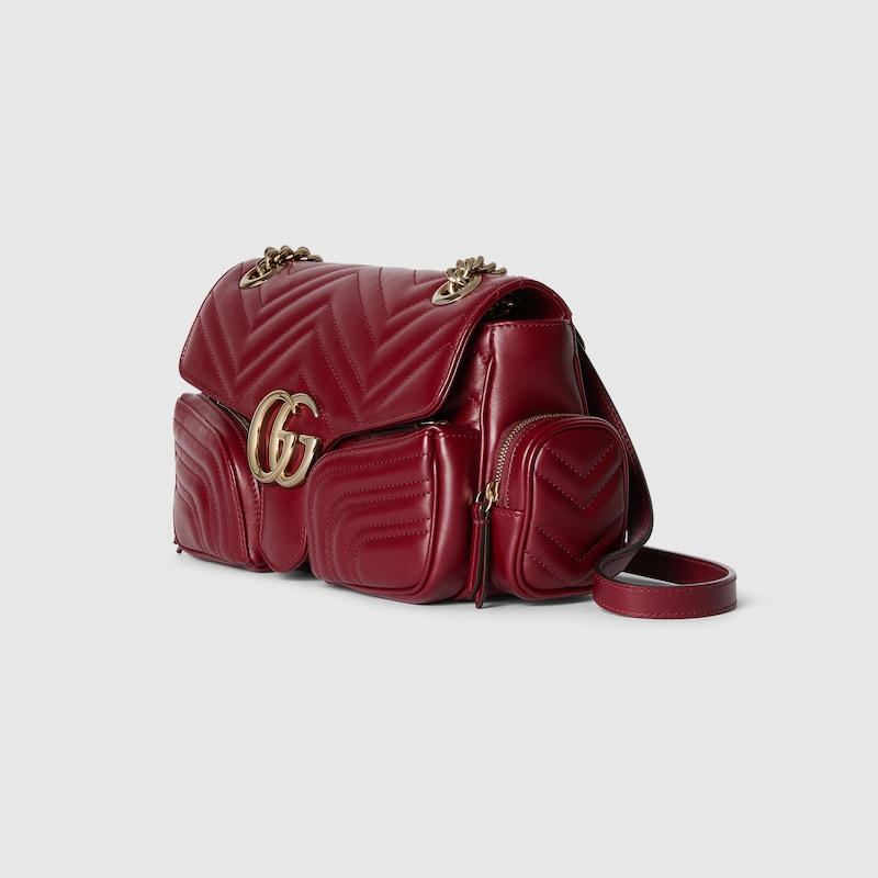 Alternative view of Túi Gucci GG Marmont Small Multi-Pocket Bag 'Rosso' 795228-AADPJ-6207