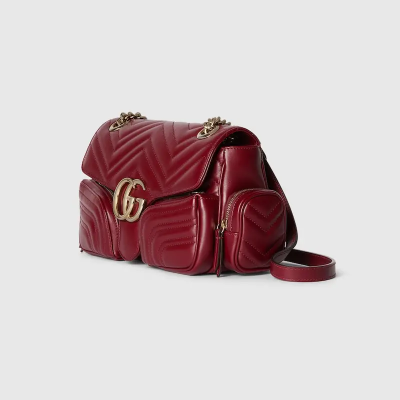 Alternative view of Túi Gucci GG Marmont Small Multi-Pocket Bag 'Rosso' 795228-AADPJ-6207