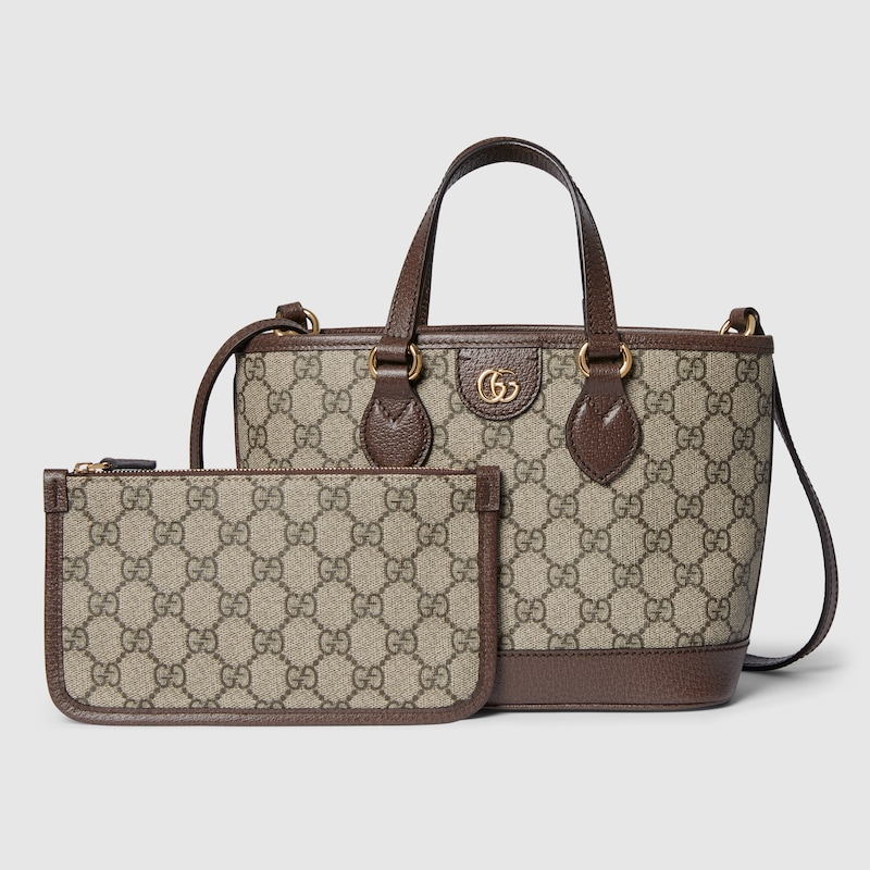 Túi Nữ Gucci Ophidia Mini Tote Bag 'Beige Brown' 811716-K9GSG-8358 - Ảnh 3