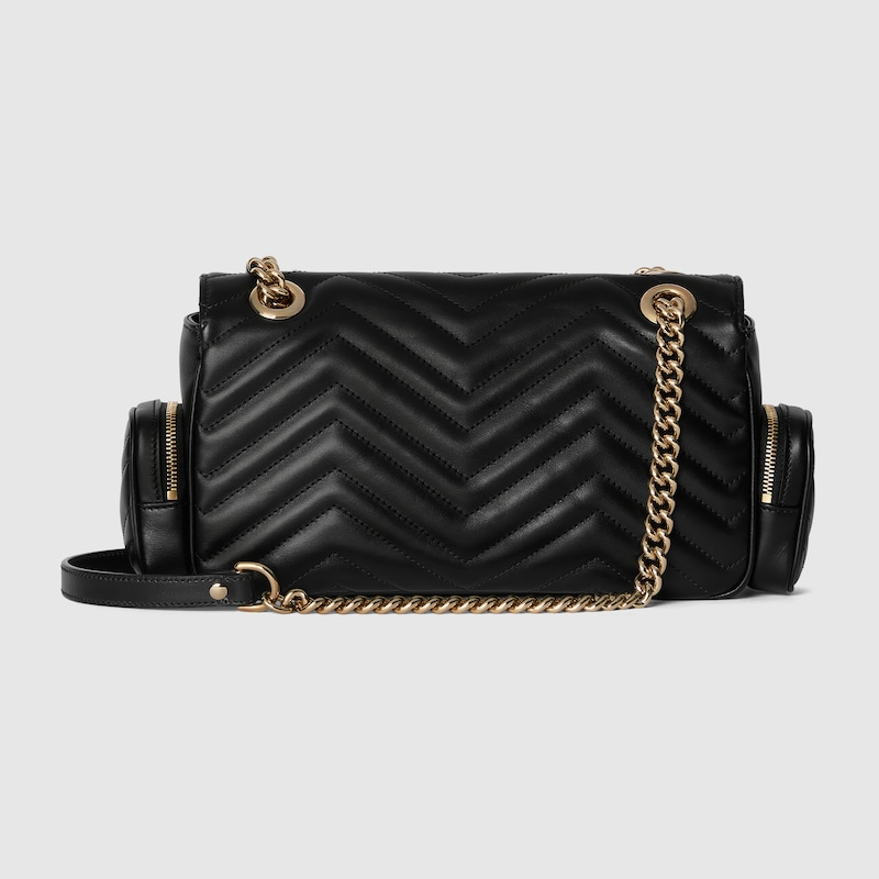 Túi Gucci GG Marmont Small Multi-Pocket Bag 'Black Leather' 795228-AADPJ-1000 - Ảnh 6