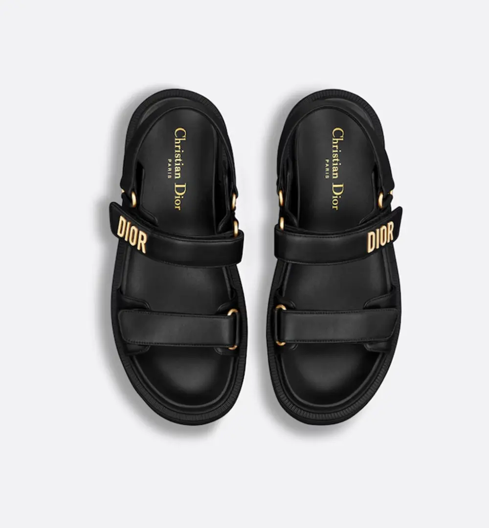 Dép Dior Dioract Platform Sandal 'Black' KCO016LAB-S900 - Ảnh 5