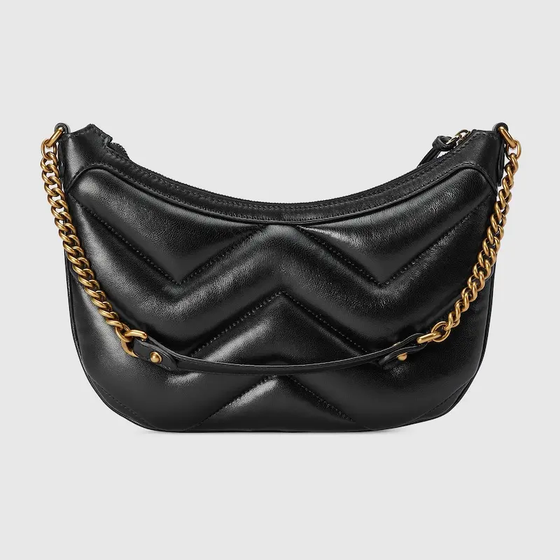 Túi Gucci GG Marmont Small Shoulder Bag 'Black Leather' 777263-AAC74-1000 - Ảnh 4