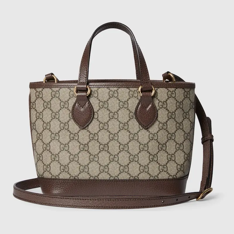 Túi Nữ Gucci Ophidia Mini Tote Bag 'Beige Brown' 811716-K9GSG-8358 - Ảnh 4