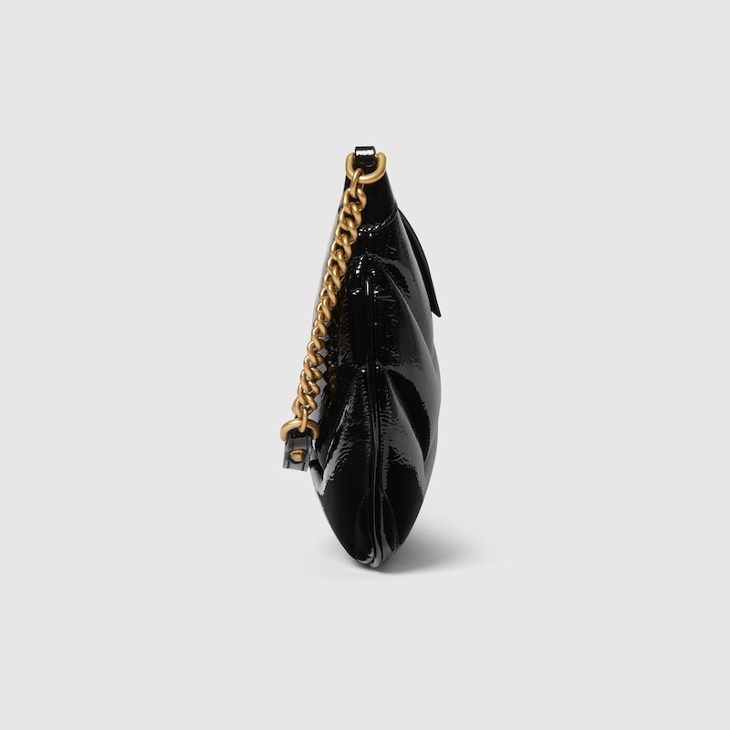 Túi Gucci GG Marmont Small Shoulder Bag 'Black Patent' 777263-0AABA-1000 - Ảnh 7