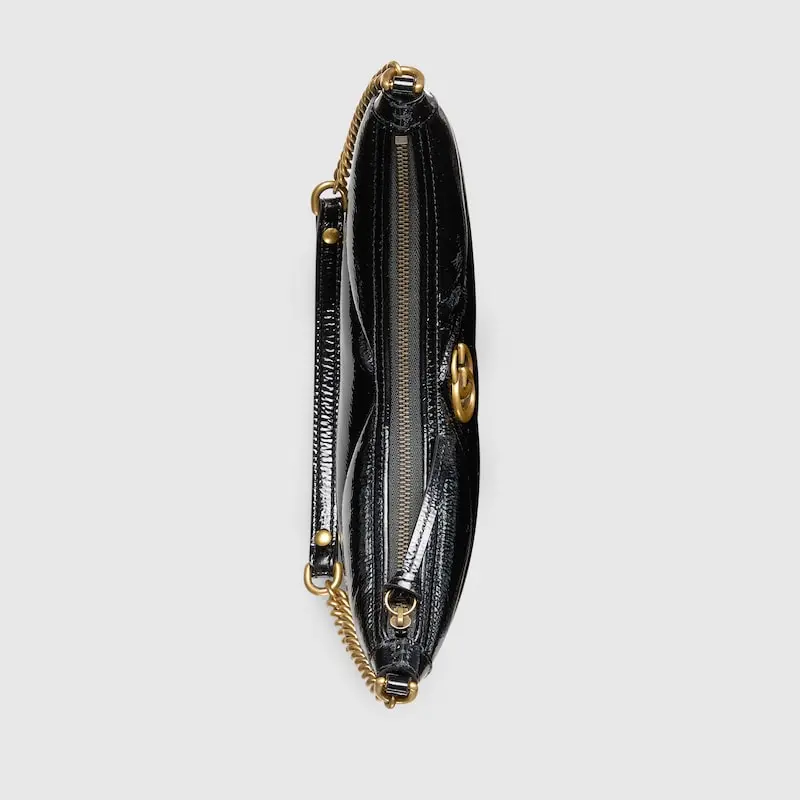 Túi Gucci GG Marmont Small Shoulder Bag 'Black Patent' 777263-0AABA-1000 - Ảnh 6
