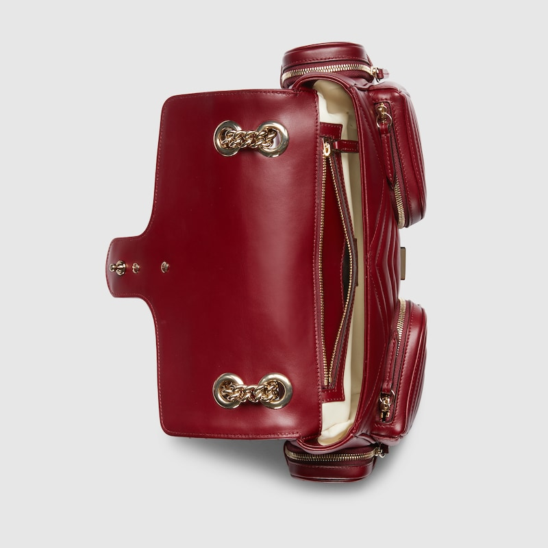 Túi Gucci GG Marmont Small Multi-Pocket Bag 'Rosso' 795228-AADPJ-6207 - Ảnh 6