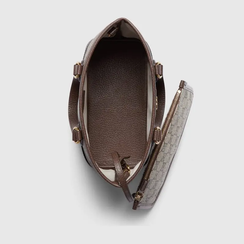 Túi Nữ Gucci Ophidia Mini Tote Bag 'Beige Brown' 811716-K9GSG-8358 - Ảnh 7