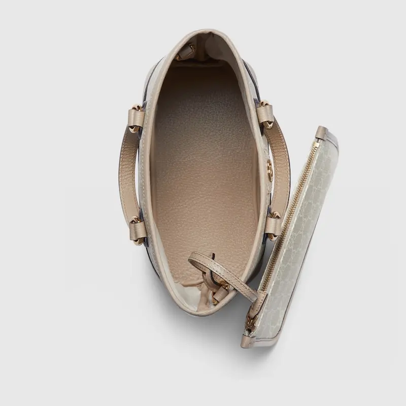 Túi Nữ Gucci Ophidia Mini Tote Bag 'Beige White' 811716-FAA4G-9897 - Ảnh 4