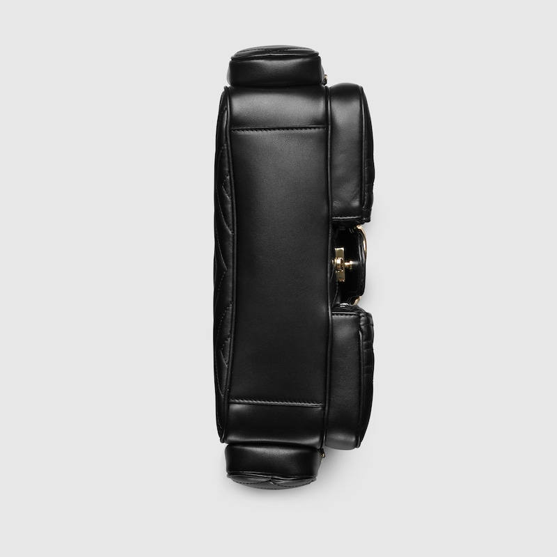 Túi Gucci GG Marmont Small Multi-Pocket Bag 'Black Leather' 795228-AADPJ-1000 - Ảnh 3