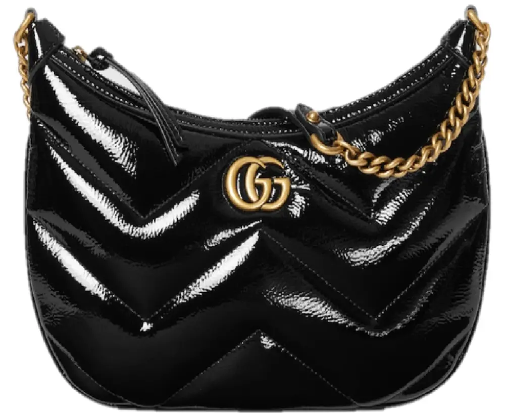 Túi Gucci GG Marmont Small Shoulder Bag 'Black Patent' 777263-0AABA-1000