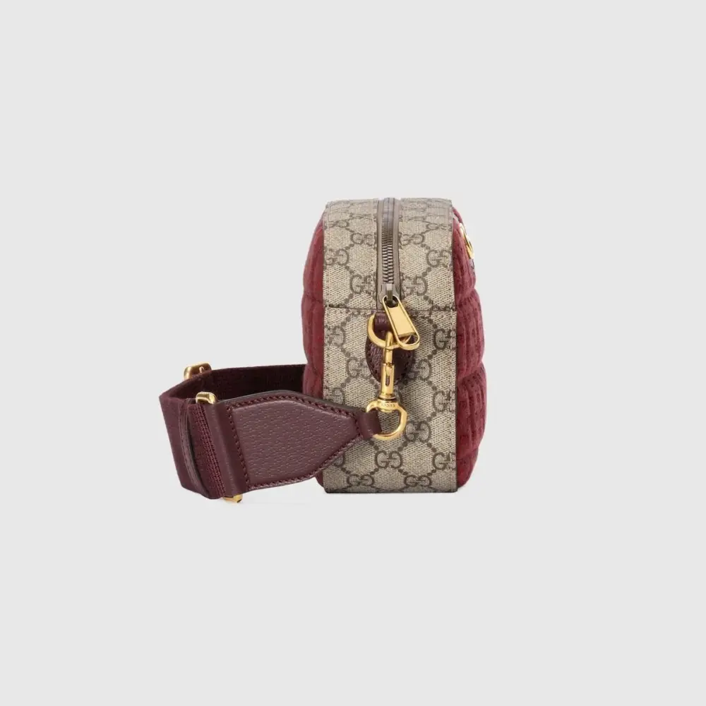 Túi Gucci Mini GG Canvas Small Shoulder Bag 'Burgundy' 752591-FAB9Y-6042 - Ảnh 4