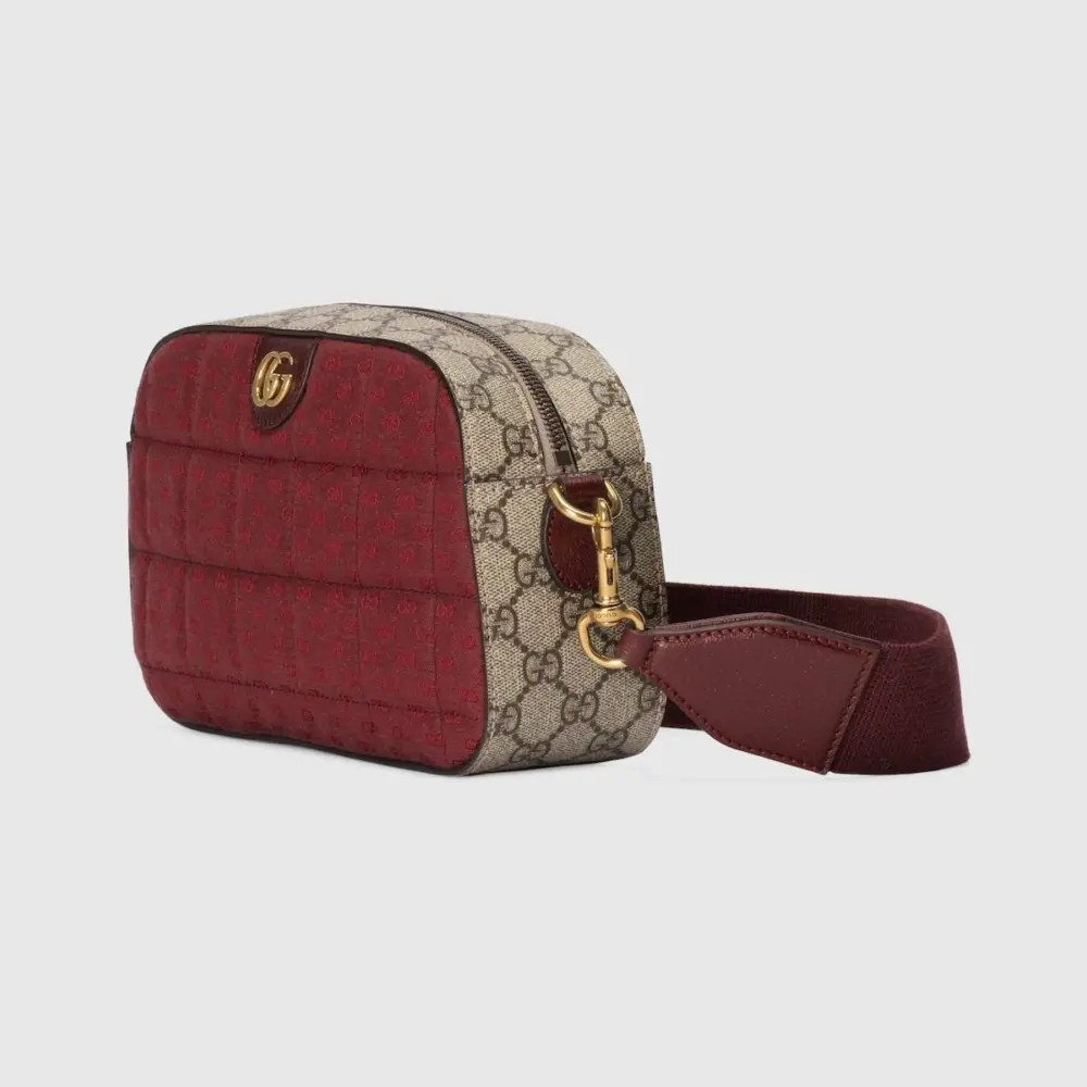 Alternative view of Túi Gucci Mini GG Canvas Small Shoulder Bag 'Burgundy' 752591-FAB9Y-6042