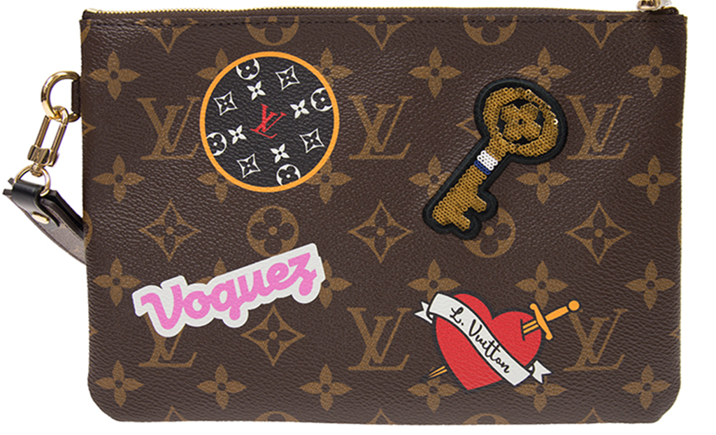 Túi Louis Vuitton Monogram City Pouch Patches Collection 'Brown' M63447