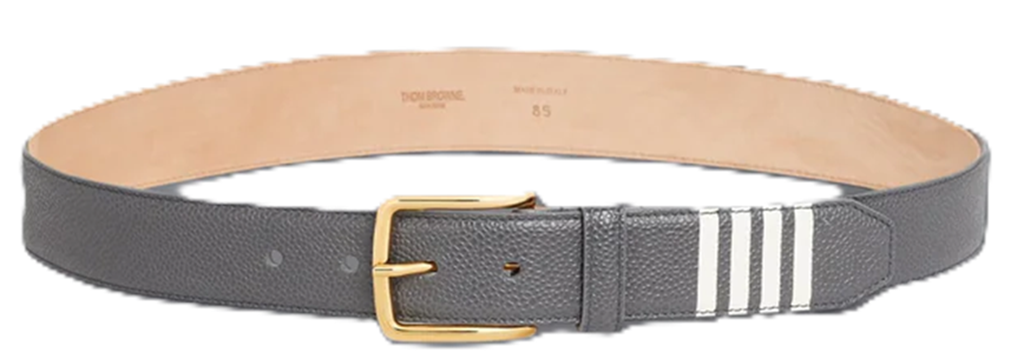 Thắt Lưng Thom Browne Pebble Grain 4-bar 'Grey' MCX049A-00198-025