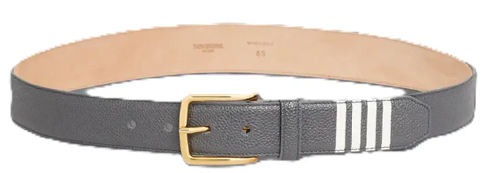 Thắt Lưng Thom Browne Pebble Grain 4-bar 'Grey' MCX049A-00198-025