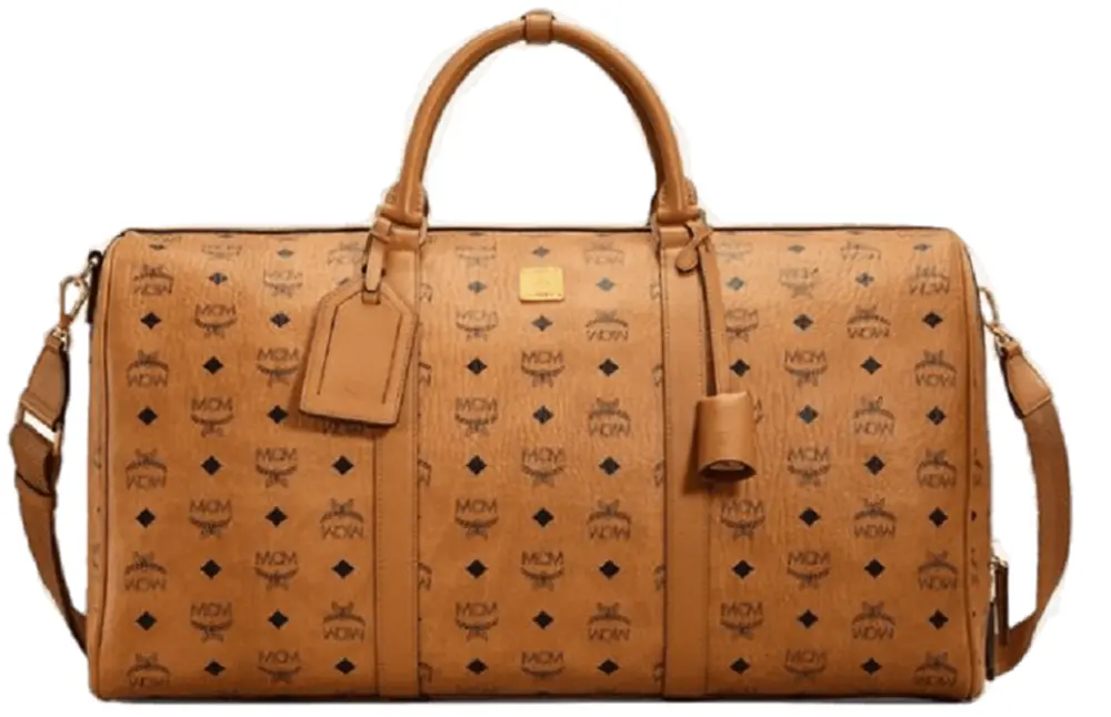 Túi MCM Traveler Weekender Bag in Visetos 'Cognac' MMVAAVY02CO001