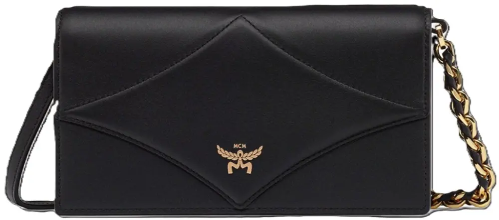 Ví MCM Diamond Spanish Calf Leather ‘Black’ MYLESAK01BK001