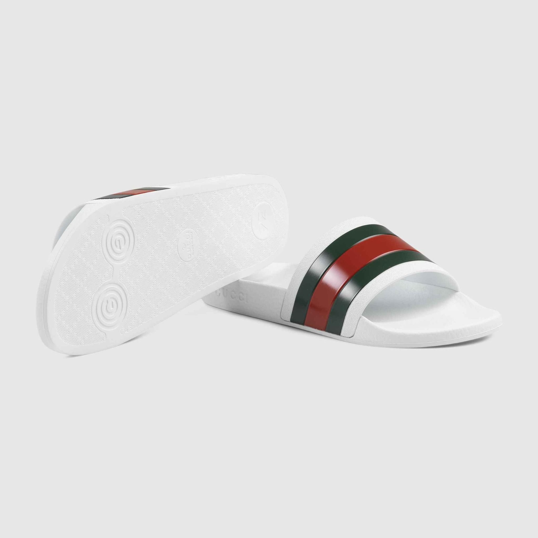 Dép Gucci Pursuit Pool Slides ‘White’ 308234-GIB10-9079 - Ảnh 3